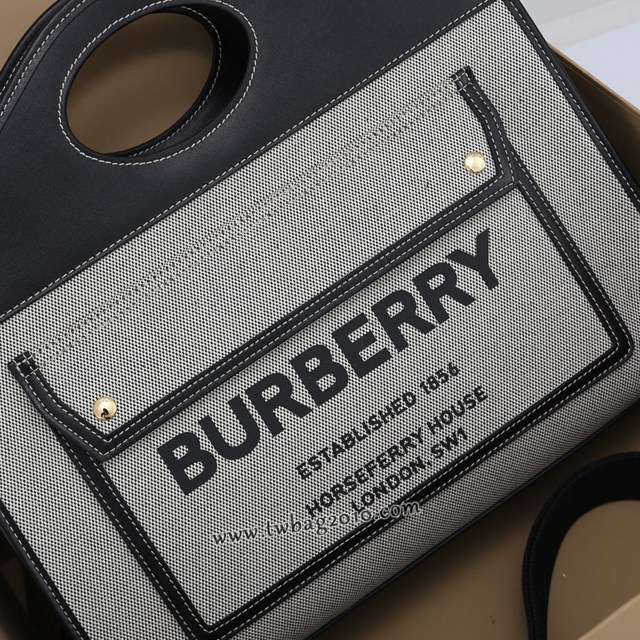 Burberry專門店新款大號37cm撲克包拉鏈 巴寶莉手提肩背斜挎女包 yxb1328